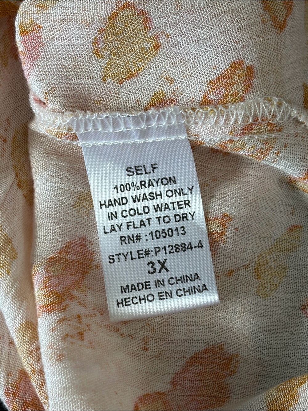 Savanna Jane Cream Tunic Top with Pink, Yellow & Blue Floral Embroidery - Picture 8 of 8